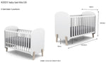 VIPACK - Lit Bébé KIDDY 60x120cm Blanc