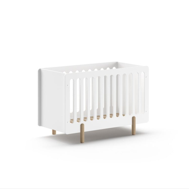 VIPACK - Lit Bébé SMILE 60x120cm Blanc