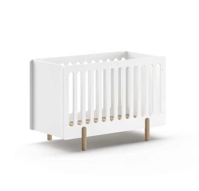 VIPACK - Lit Bébé SMILE 60x120cm Blanc
