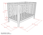 VIPACK-Lit Bébé Swingo – 60 x 120 Cm – Argile