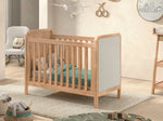 VIPACK-Lit Bébé Woods – 60 x 120 Cm – En Chêne Et Bouclette