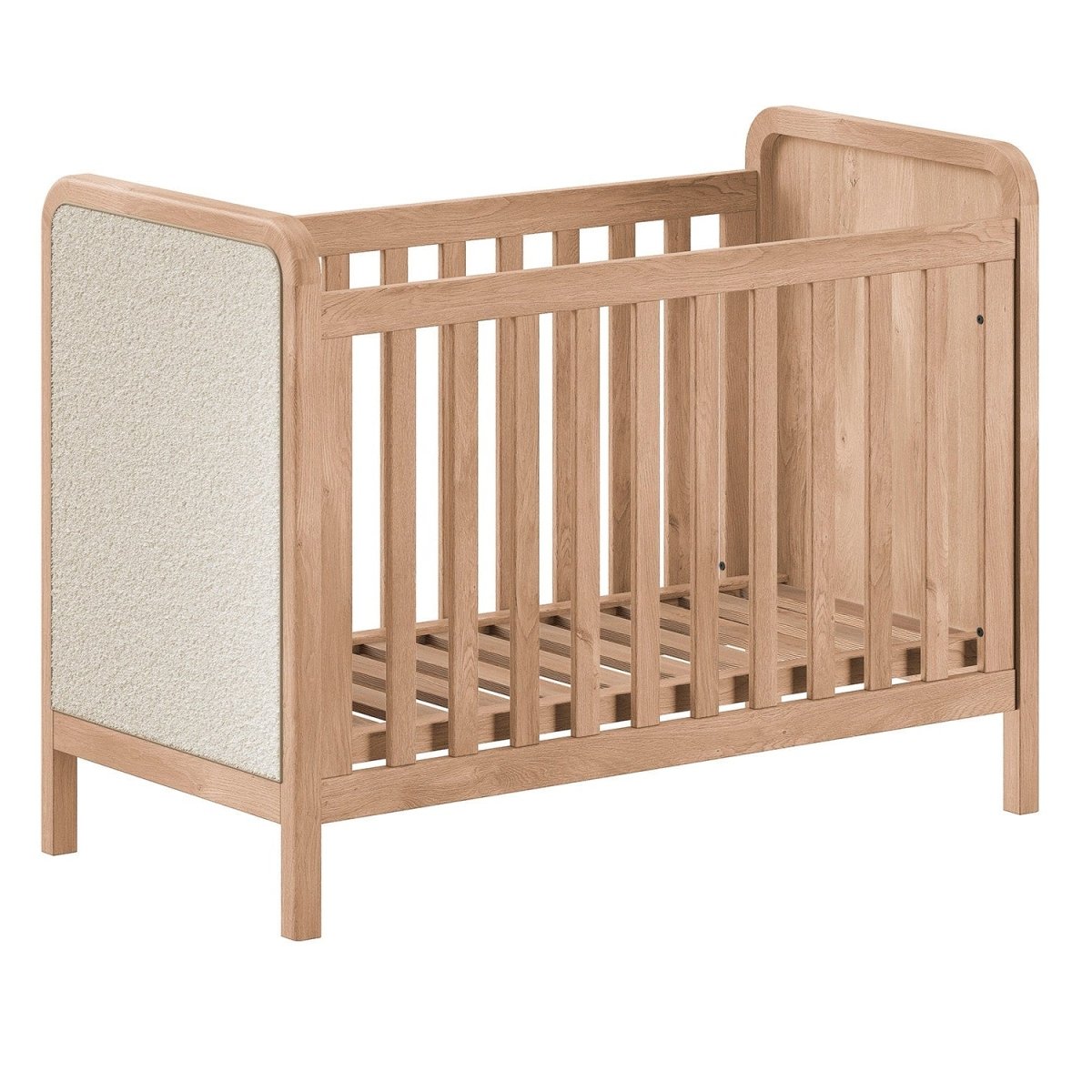 VIPACK-Lit Bébé Woods – 60 x 120 Cm – En Chêne Et Bouclette