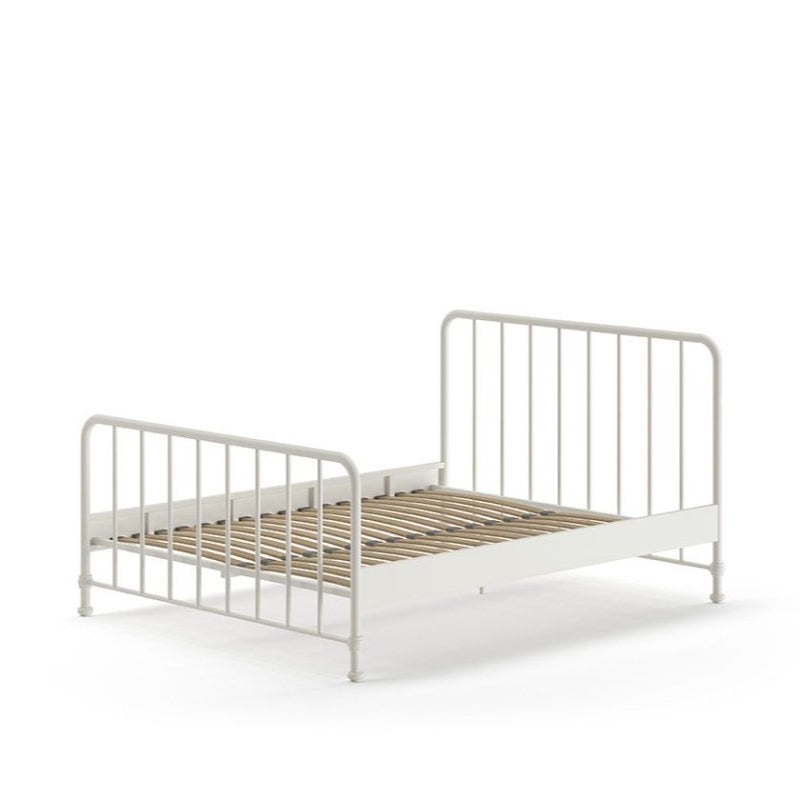 VIPACK - Lit BRONXX 160 X 200 cm Blanc