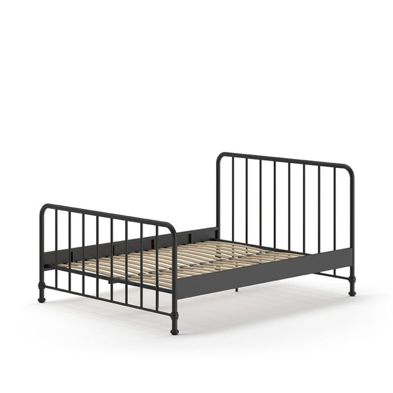 VIPACK - Lit BRONXX 160 X 200 cm Noir