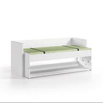 VIPACK - Lit Bureau DENVER 90x200cm Blanc