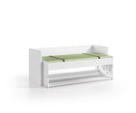 VIPACK - Lit Bureau DENVER 90x200cm Blanc