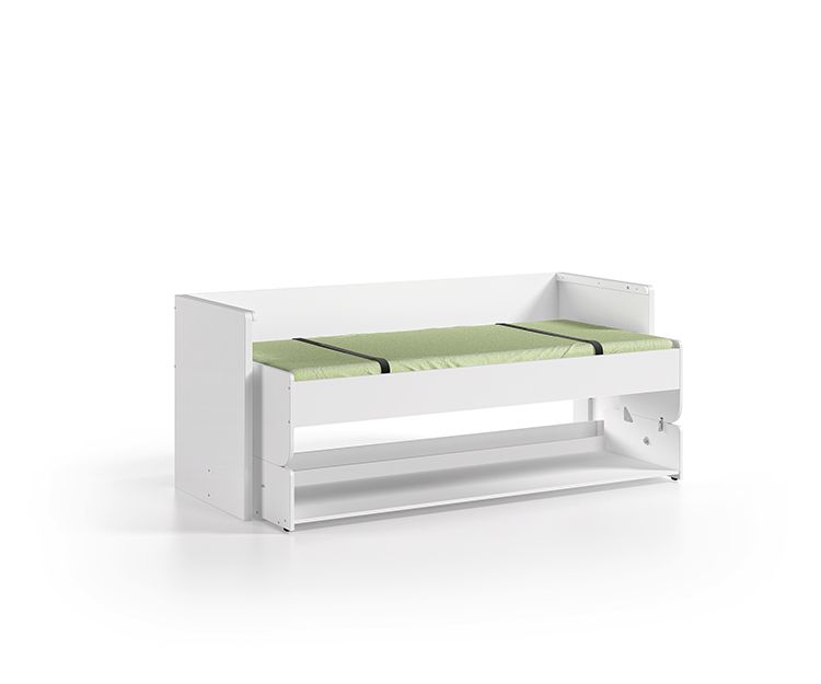 VIPACK - Lit Bureau DENVER 90x200cm Blanc