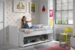 VIPACK - Lit Bureau DENVER 90x200cm Blanc