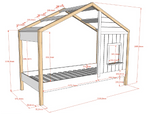 VIPACK - Lit Cabane (91) BABS 90x200 cm