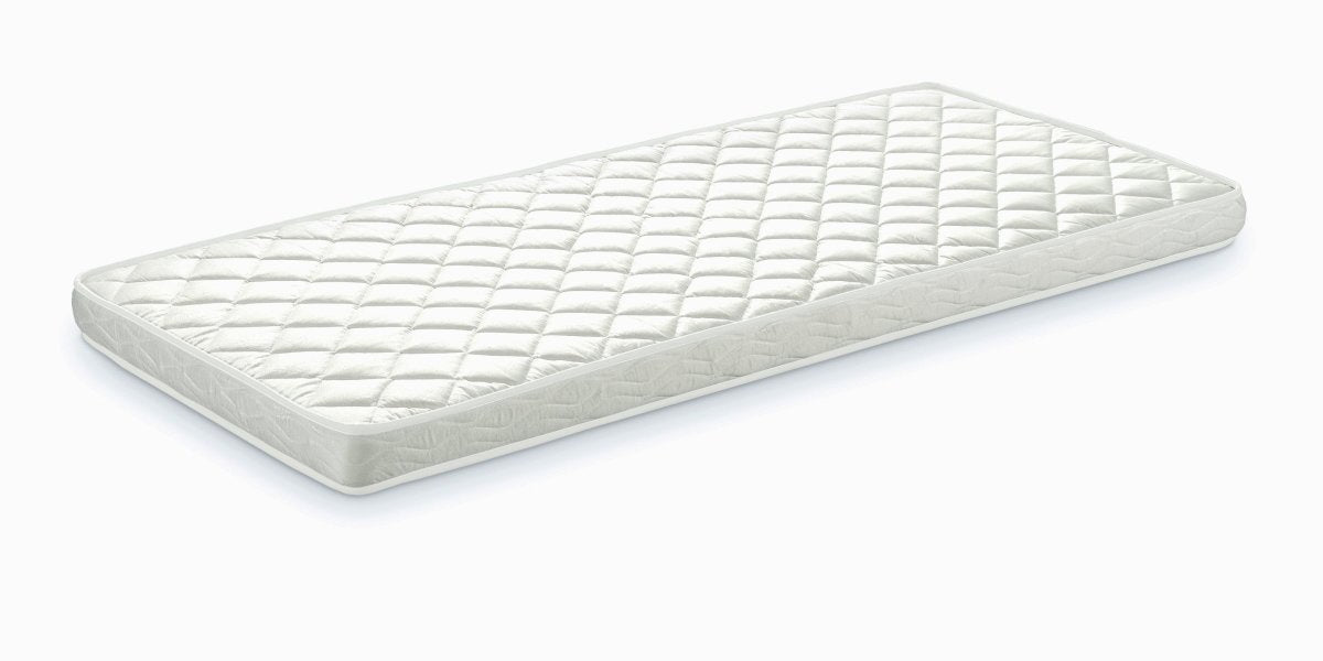 VIPACK - Lit Cabane Bois Naturelle Avec Matelas 90 x 200 cm