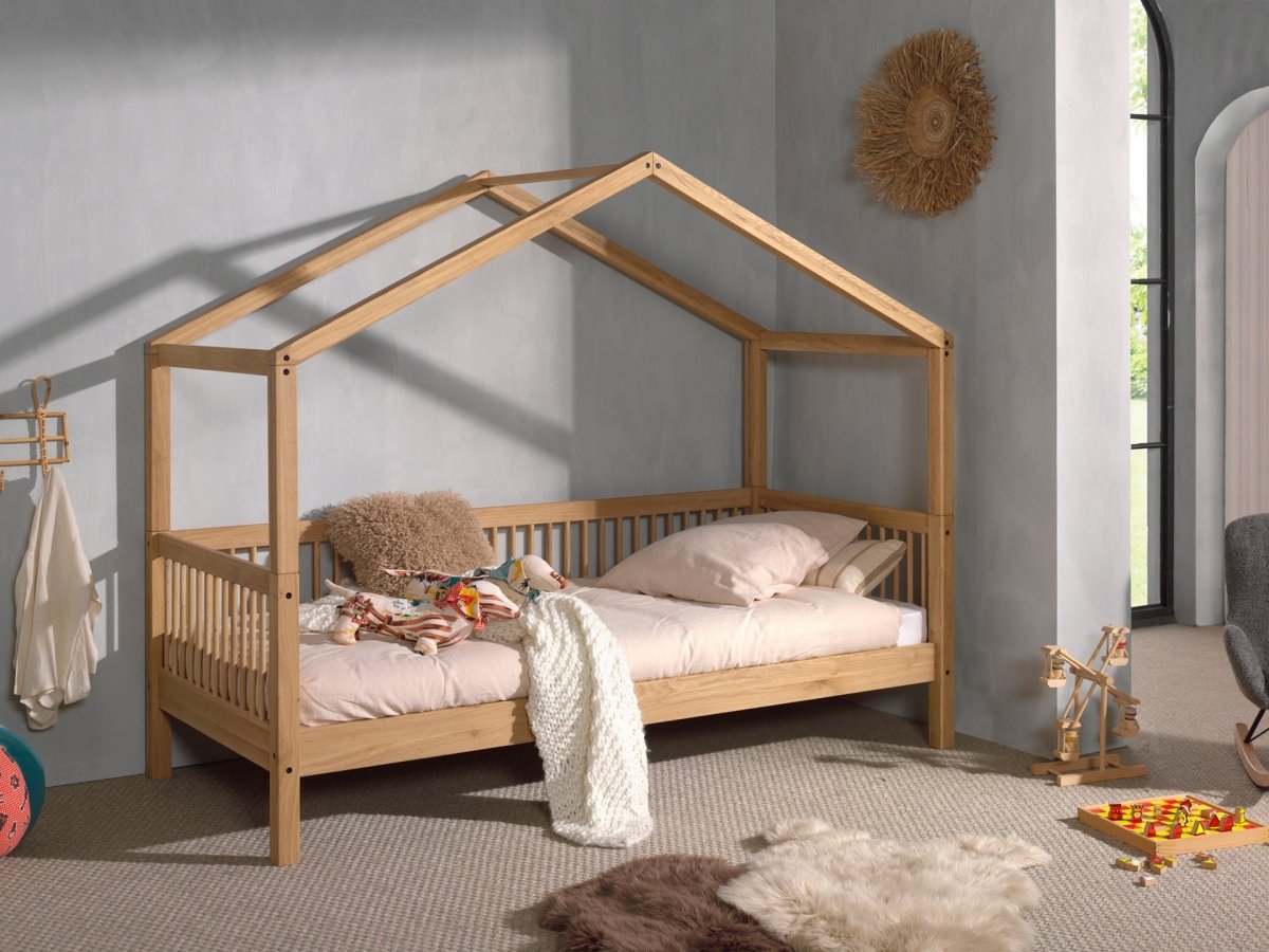 VIPACK-Lit Cabane Forrest – 90 x 200 Cm – En Chêne