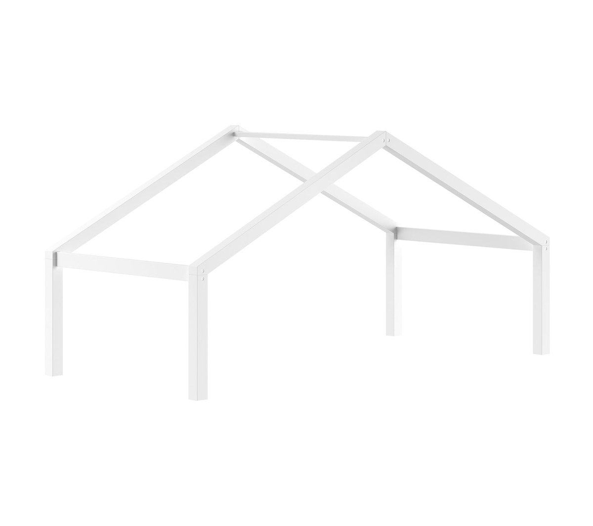 VIPACK-Lit Cabane Forrest – 90 x 200 Cm – En Hêtre Blanc