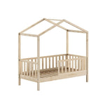 VIPACK - Lit Cabane Junior DALLAS 70x140cm Naturel
