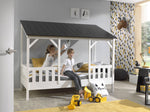 VIPACK-Lit Cabane(03) HOUSEBED 90x200cm Toit Noir