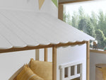 VIPACK - Lit Cabane(05) HOUSEBED 90x200cm Blanc