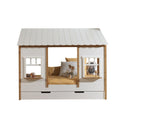 VIPACK - Lit Cabane(05) HOUSEBED 90x200cm Blanc