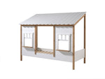 VIPACK - Lit Cabane(05) HOUSEBED 90x200cm Blanc