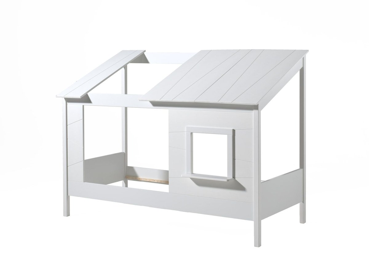 VIPACK - Lit Cabane(26) HOUSEBED 90x200cm Blanc