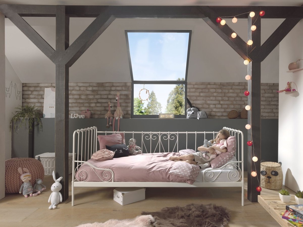 VIPACK - Lit Capitaine ALICE 90x200 cm Blanc