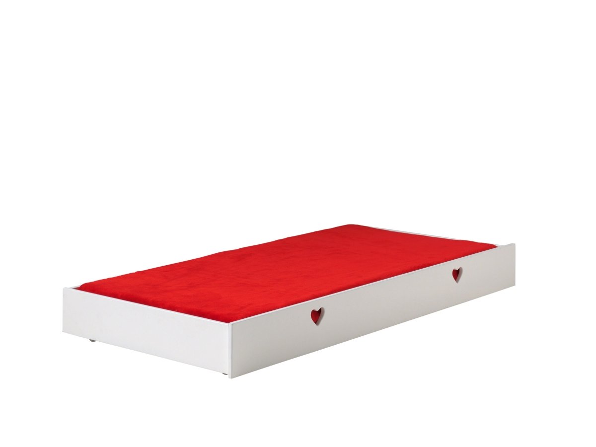 VIPACK - Lit Capitaine AMORI 90 X 200 cm Blanc
