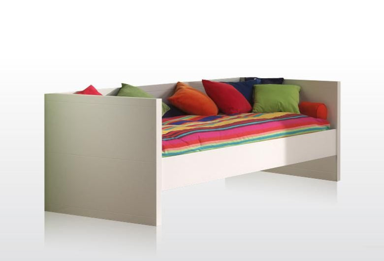 VIPACK - Lit Capitaine LARA 90x200cm Blanc