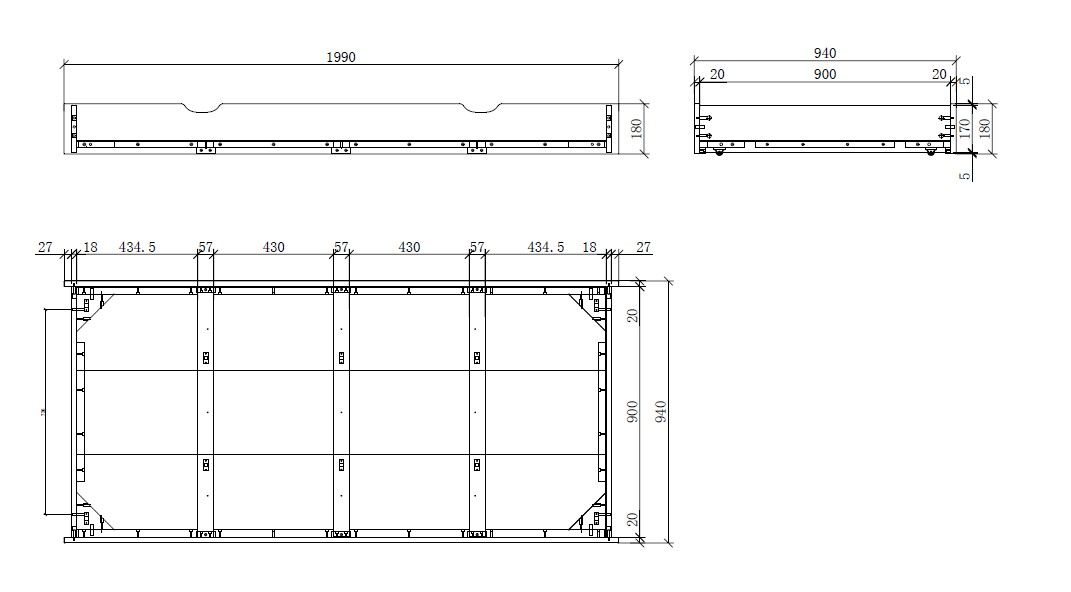 VIPACK - Lit ERIK 90x200cm Blanc