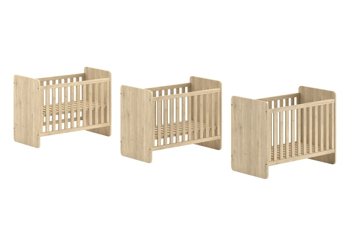 VIPACK - Lit Évolutif SAM 60x120cm + 90x200cm Chêne