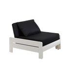 VIPACK - Lit Fauteuil PINO Blanc