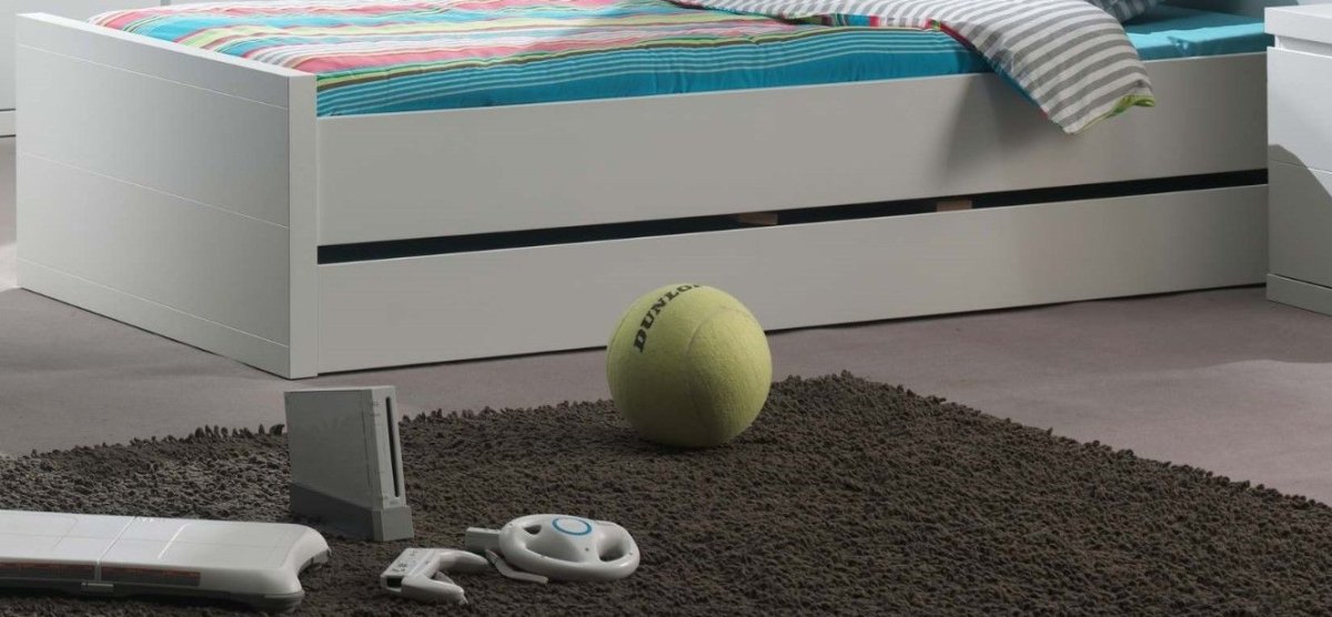 VIPACK - Lit LARA 90 X 200 cm Blanc