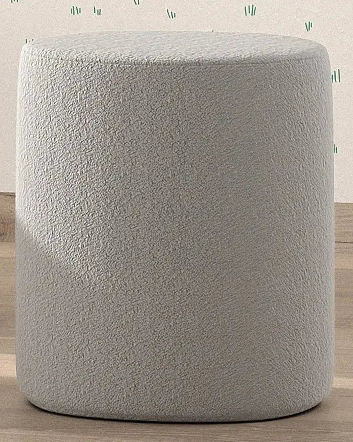 VIPACK - Lit Lune 140 X 200 Cm Gris Boucle