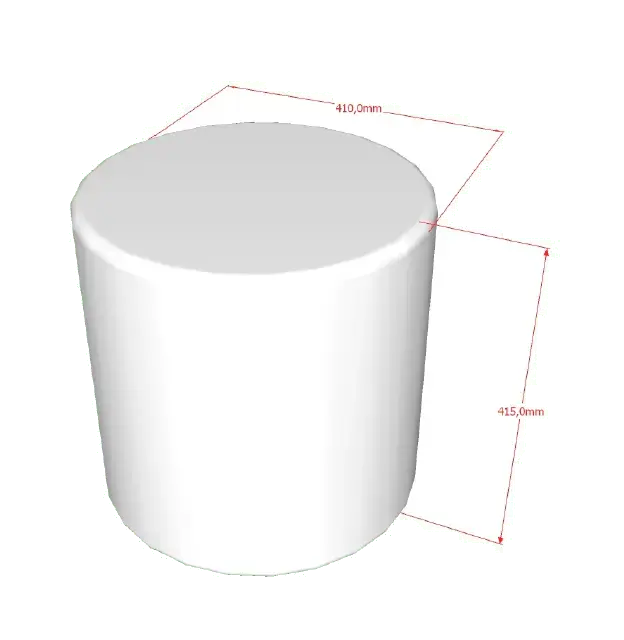 VIPACK - Lit Lune 90 X 200 Cm Gris Boucle