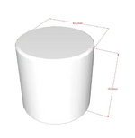 VIPACK - Lit Lune 90 X 200 Cm Gris Boucle