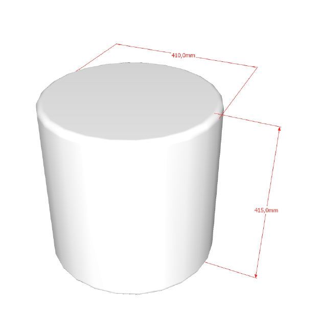 VIPACK - Lit LUNE Stockage 90 X 200 Cm Blanc