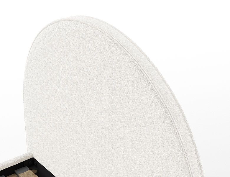 VIPACK - Lit LUNE Stokage 140 X 200 Cm Blanc - Les Petits