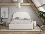 VIPACK - Lit LUNE Stokage 140 X 200 Cm Blanc