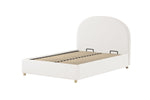 VIPACK - Lit LUNE Stokage 140 X 200 Cm Blanc