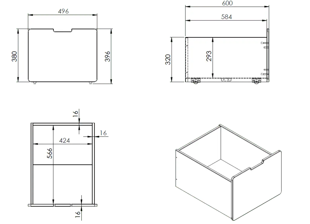 VIPACK - Lit Mi - Hauteur PINO (H 85cm) Avec Échelle 90 x 200 cm Gris