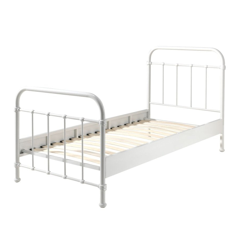 VIPACK - Lit NEW YORK 90 X 200 Cm - Blanc