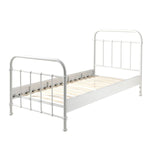 VIPACK - Lit NEW YORK 90 X 200 Cm - Blanc