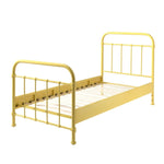 VIPACK - Lit NEW YORK 90 X 200 Cm - Jaune