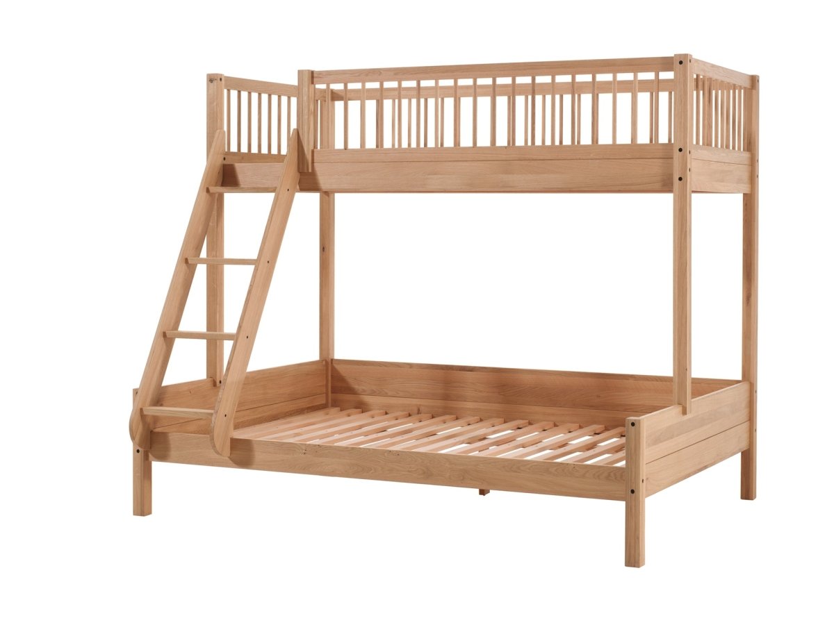 VIPACK-Lit Superposé Familial Forrest – 140 x 200 Cm + 90 x 200 Cm – En Chêne