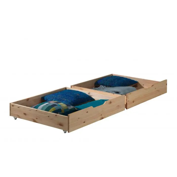 VIPACK - Lit Superposé (H 180cm) PINO 90 x 200 cm Naturel