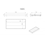 VIPACK - Lit Superposé (H 180cm) PINO 90 x 200 cm Naturel