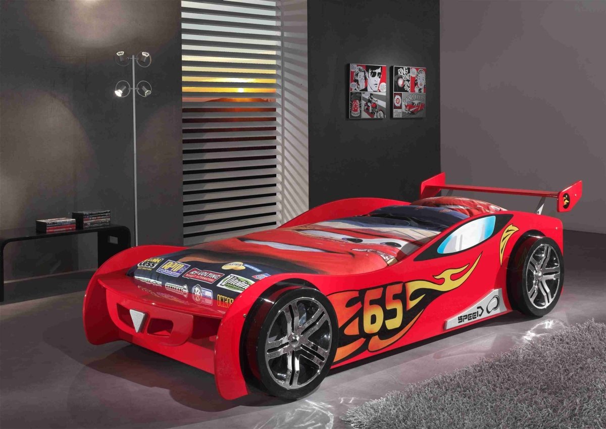 VIPACK | Bed Auto LEMANS 90 X 200cm Rood | Les Petits