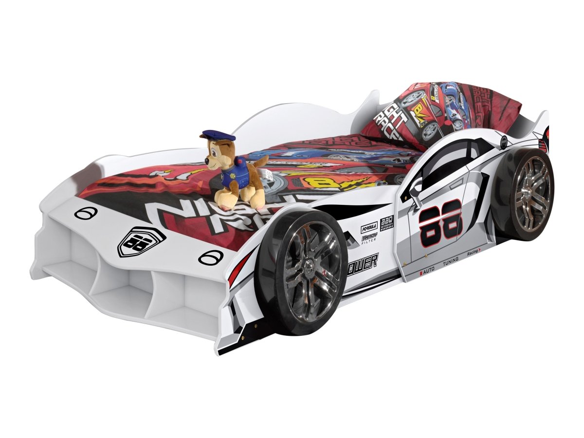 VIPACK - Lit Voiture Max 90 X 200cm Blanc