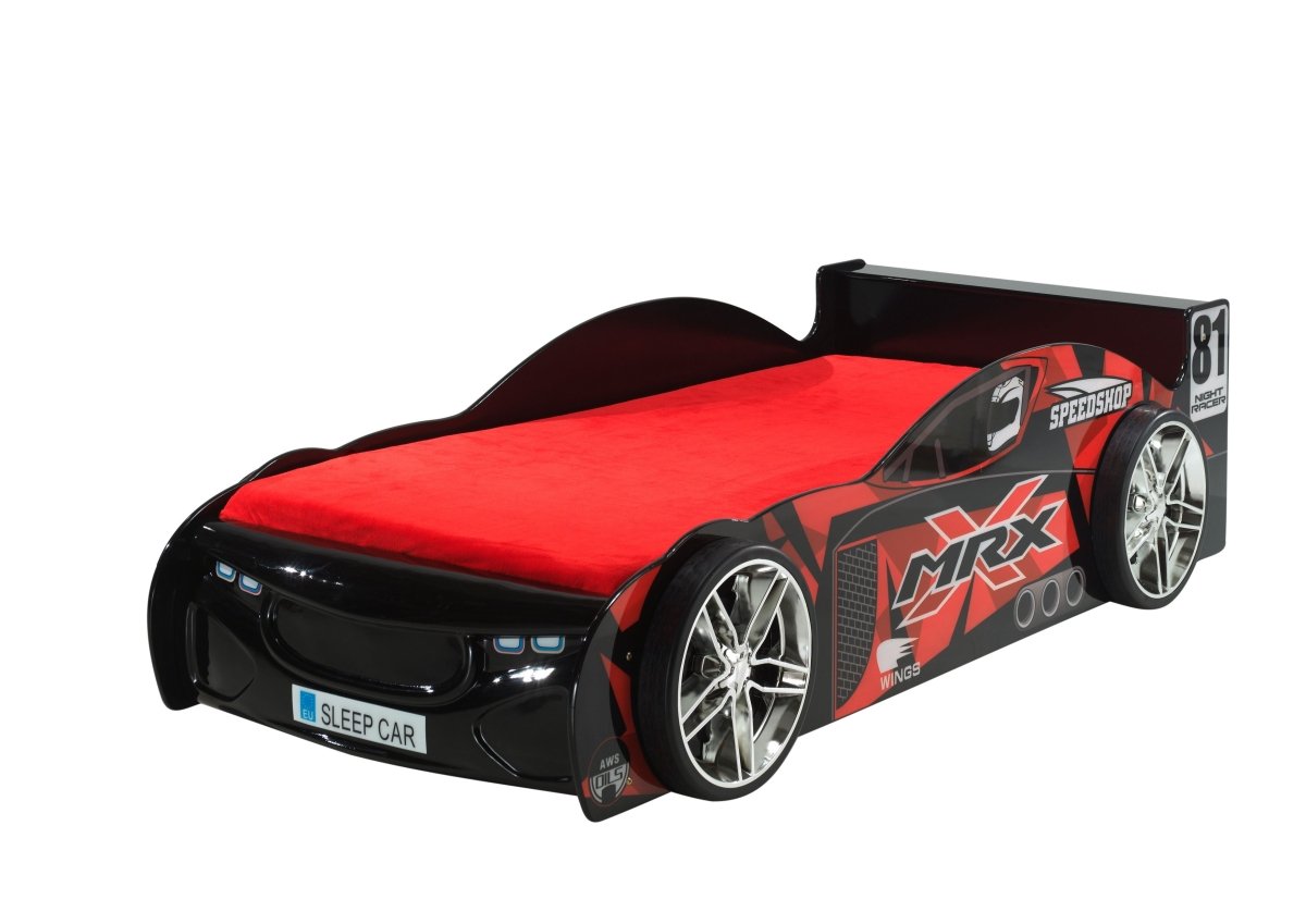 VIPACK - Lit Voiture MRX 90 X 200cm Noir