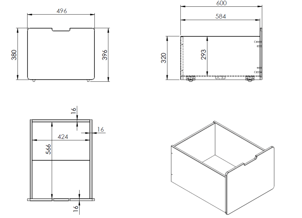VIPACK - Lit Mi - Hauteur PINO (H 85cm) Avec Échelle 90 x 200 cm Gris