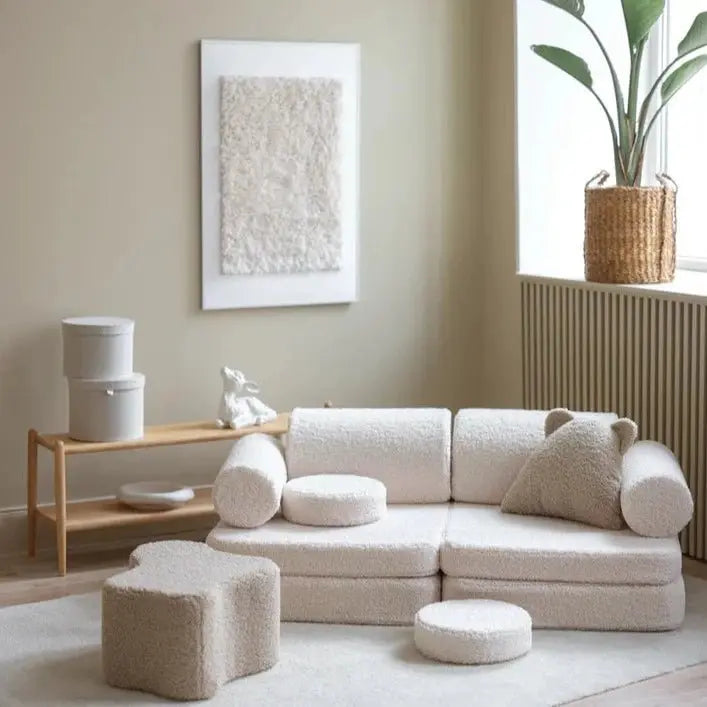 WIGIWAMA - Canapé Modulable Settee - Blanc Cassé