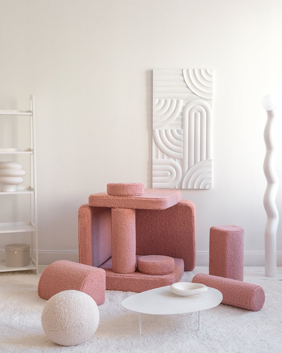 WIGIWAMA - Canapé Molletonné - Rose Goyave