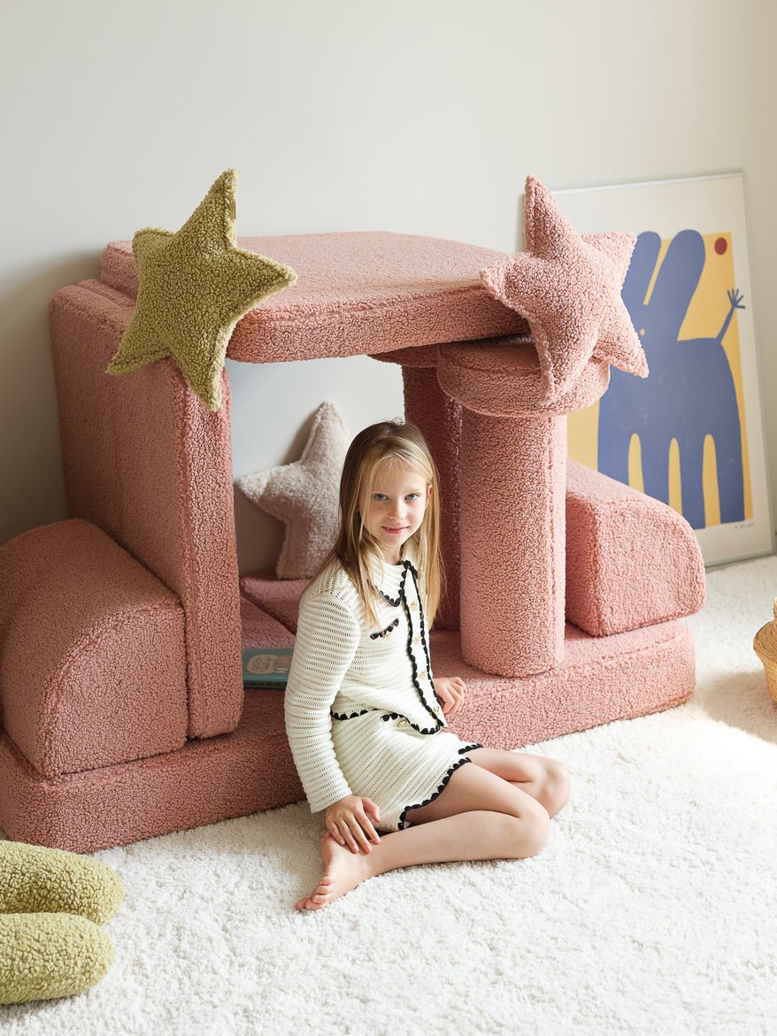 WIGIWAMA - Canapé Molletonné - Rose Goyave